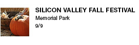Silicon Valley Fall Festival Memorial Park 9/9 link