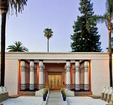 The front entrance of the Rosicrucian Egyptian Museum