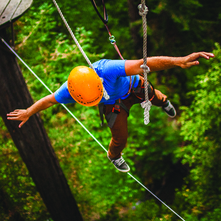 Adventure seekers flock to Mt. Hermon Adventures in Felton to take on new heights on the ropes courses and zip-lining canopy tours.