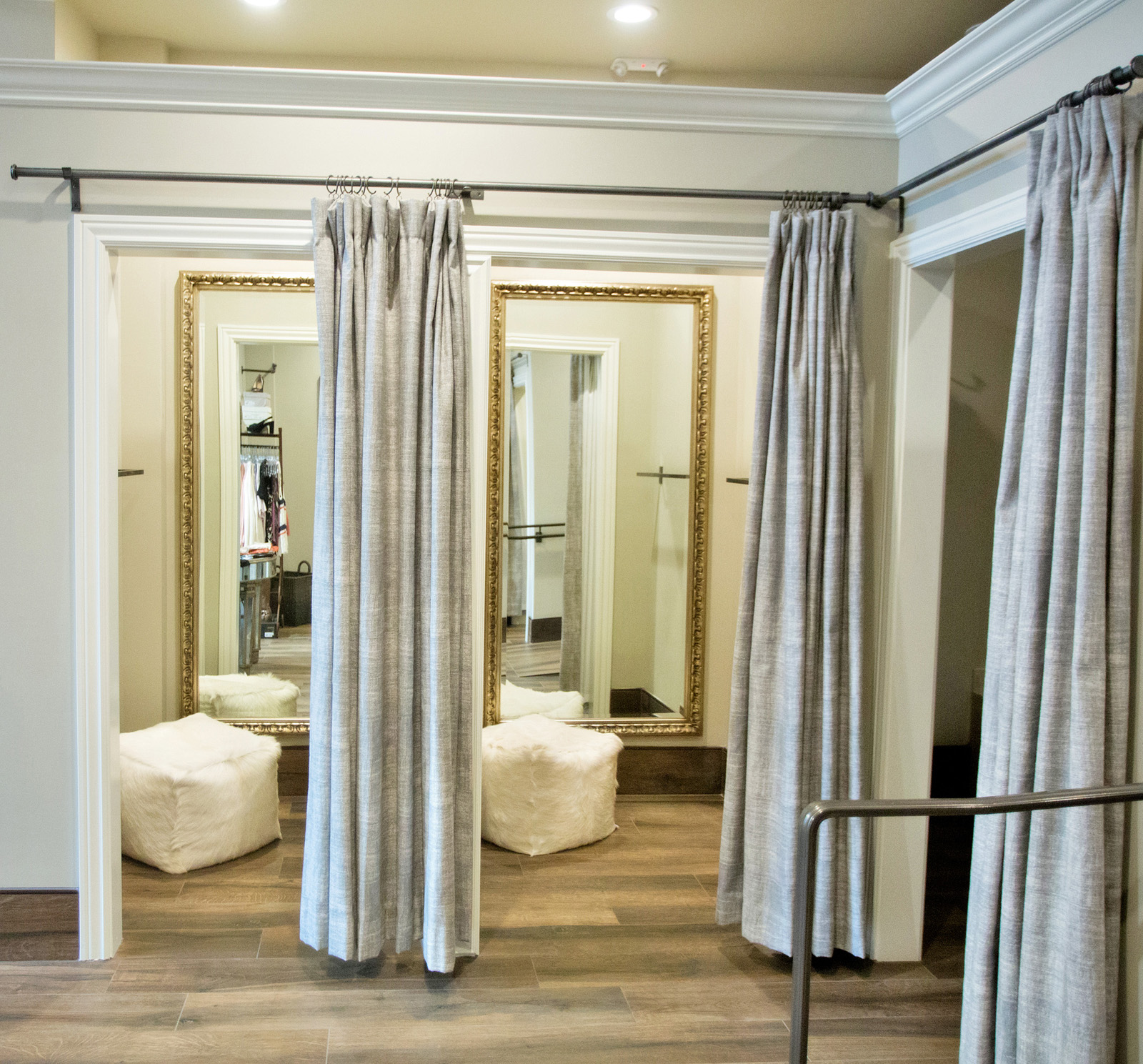 Fitting rooms at BellaJames Women’s Boutique