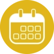 Events Calendar Icon Button