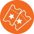 Ticketing Icon Button