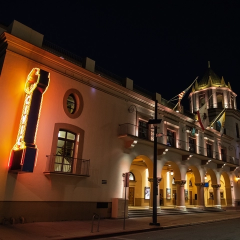 San Jose Civic Theater at Night
