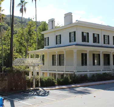 The exterior of the beautiful and historic Casa Grande building.