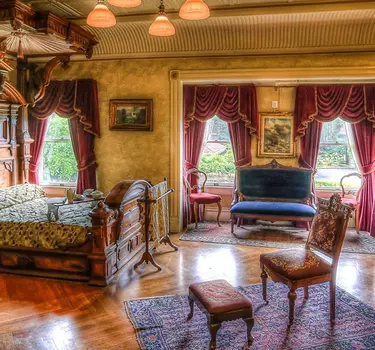Sarah Winchester's Main Bedroom inside the Winchester Mystery House