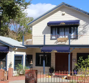 An exterior shot of the popular La Foret restaurant nestled against the hills of Almaden Valley.