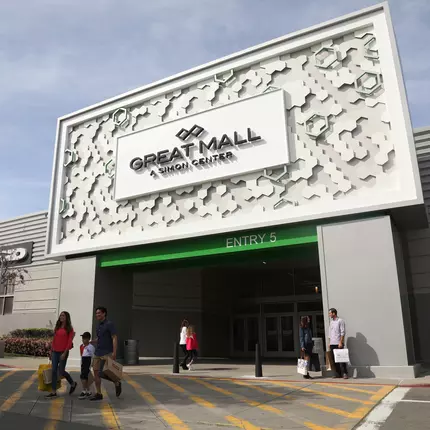 The front of the Great Mall in Milpitas, California