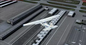 Airplane Over Tarmac 