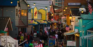 Old Fisherman's Wharf at night