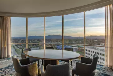 Hilton San Jose top floor suite with view