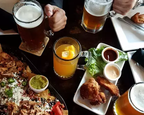 Brewery table spread