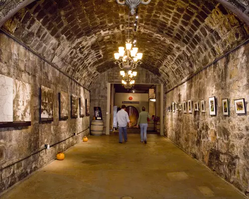 Testarossa Winery wine cave