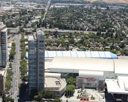 San Jose Convention Center and skyline