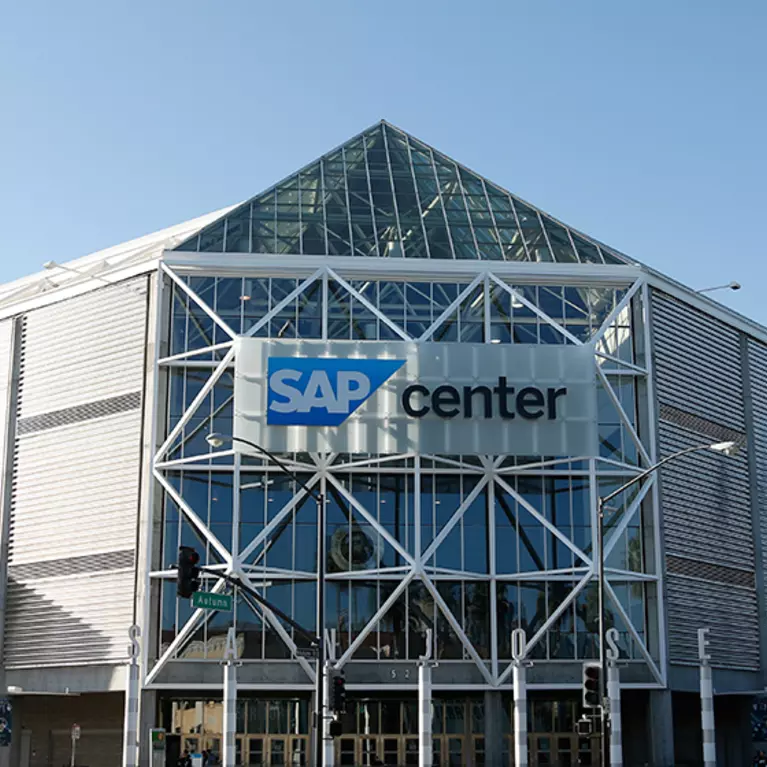 SAP Center in Downtown San Jose