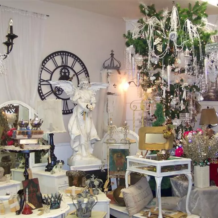 Interior of antique store