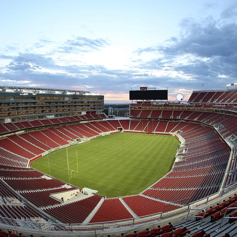 Aerial view of Levi's Stadium in Santa Clara