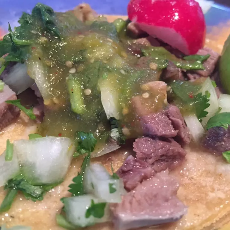 Street Tacos with Green Salsa