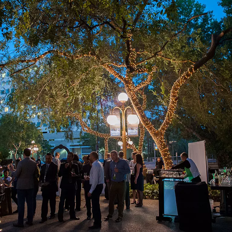 Center for the Performing Arts outdoor patio reception