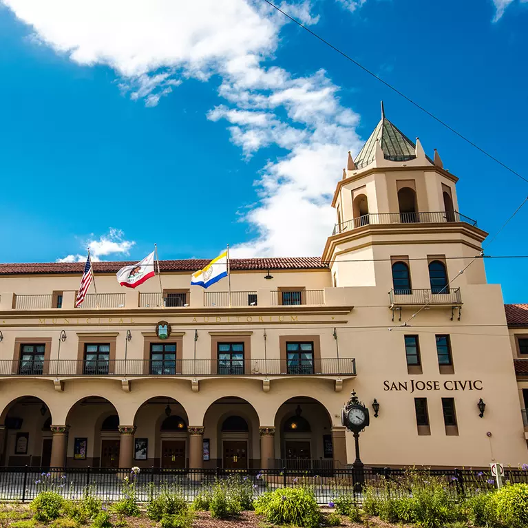 The historic San Jose Civic in Downtown San Jose