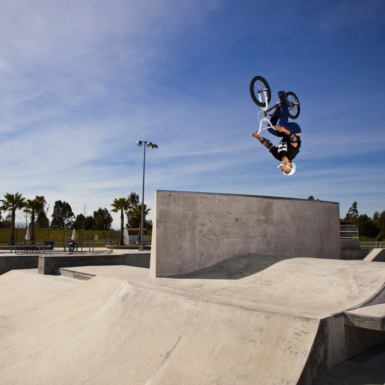 Cyclist at Lake Cunningham Action Sports Park