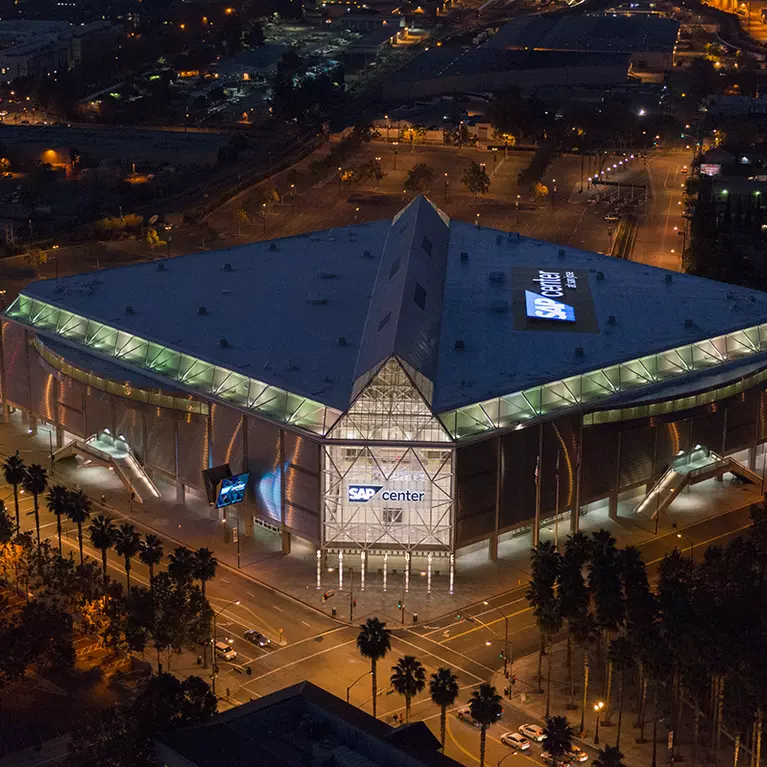 SAP Center in Downtown San Jose