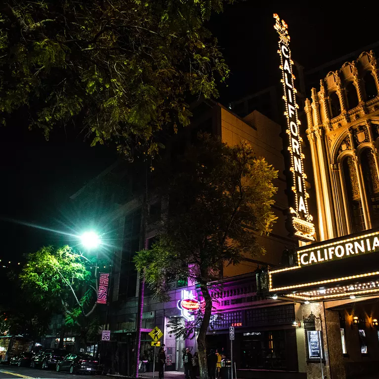 California Theatre at Night
