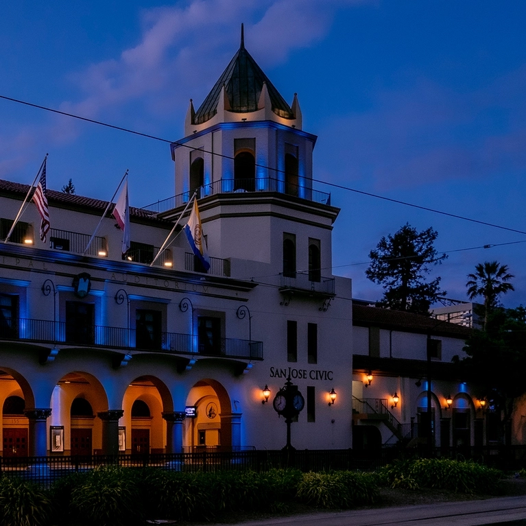 San Jose Civic Light It Blue