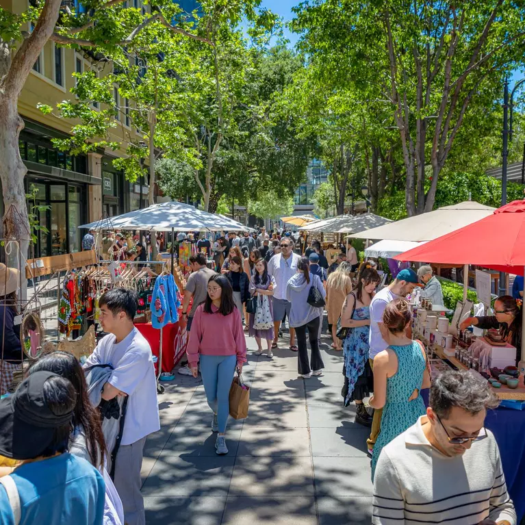 Santana Row Makers Market in the Park