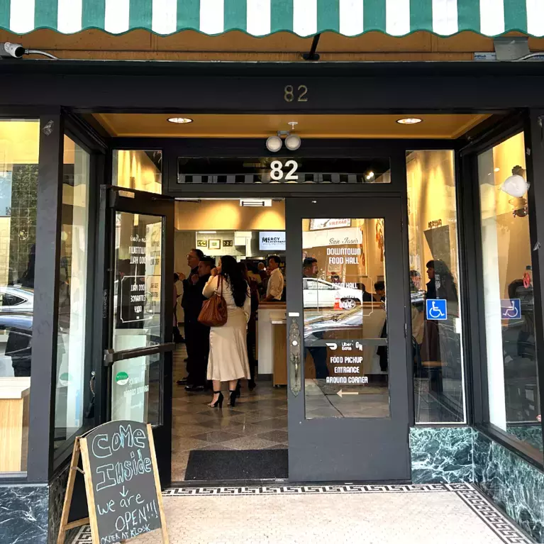 San Jose Downtown Food Hall Entrance