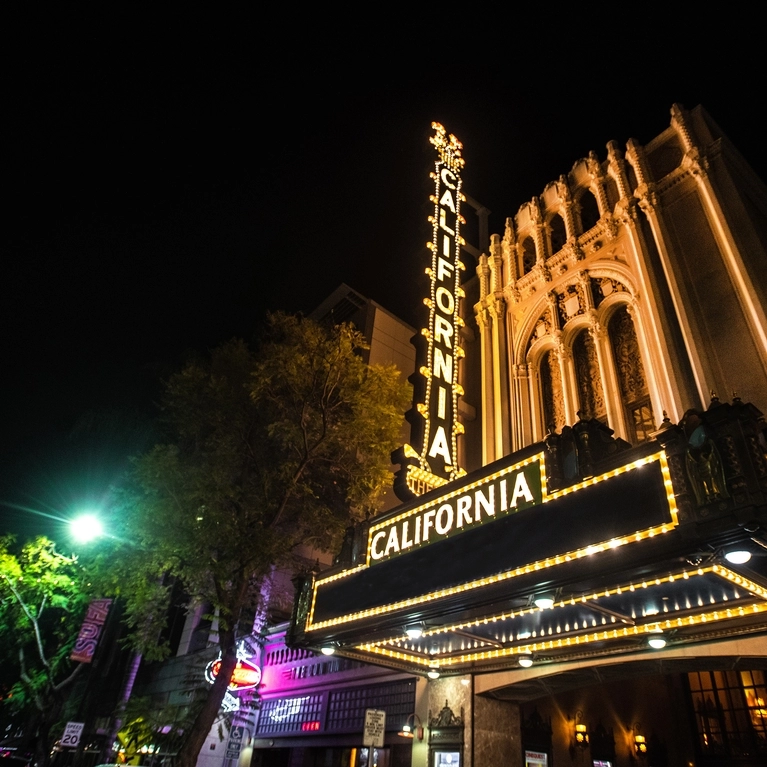 California Theatre at Night