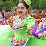 Mexican dance troupe in the Municipal Rose Garden in San Jose