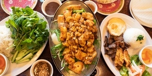 Dishes at Thien Long in San Jose